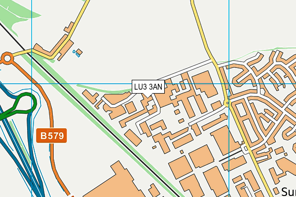 LU3 3AN map - OS VectorMap District (Ordnance Survey)