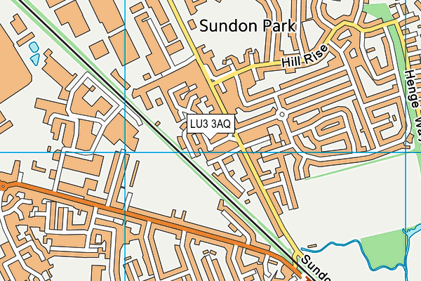 LU3 3AQ map - OS VectorMap District (Ordnance Survey)