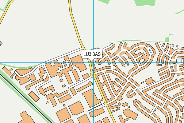 LU3 3AS map - OS VectorMap District (Ordnance Survey)