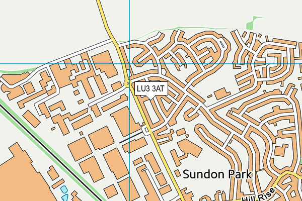 LU3 3AT map - OS VectorMap District (Ordnance Survey)