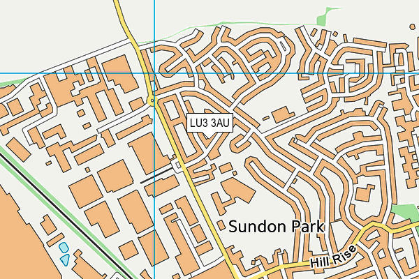 LU3 3AU map - OS VectorMap District (Ordnance Survey)