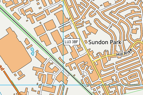 LU3 3BF map - OS VectorMap District (Ordnance Survey)