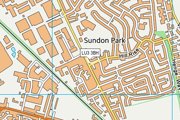 LU3 3BH map - OS VectorMap District (Ordnance Survey)