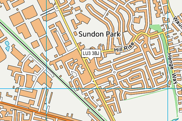 LU3 3BJ map - OS VectorMap District (Ordnance Survey)