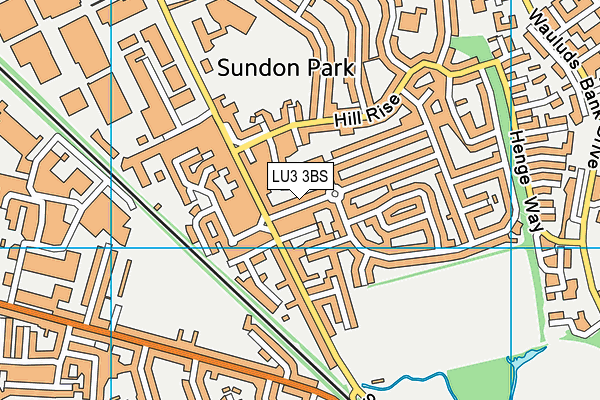 LU3 3BS map - OS VectorMap District (Ordnance Survey)