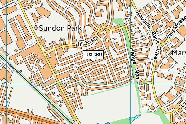 LU3 3BU map - OS VectorMap District (Ordnance Survey)