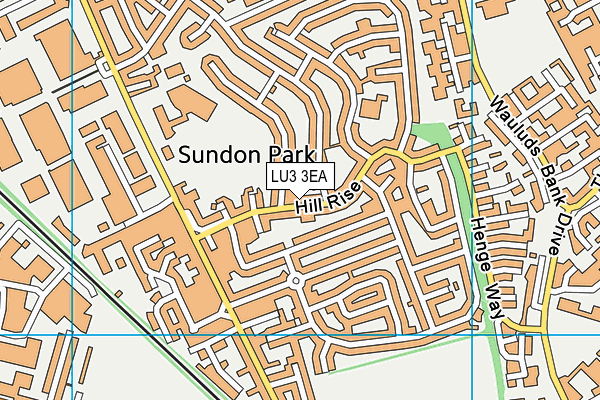 LU3 3EA map - OS VectorMap District (Ordnance Survey)