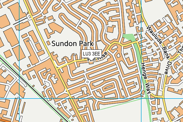 LU3 3EE map - OS VectorMap District (Ordnance Survey)