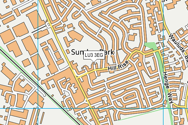 LU3 3EG map - OS VectorMap District (Ordnance Survey)