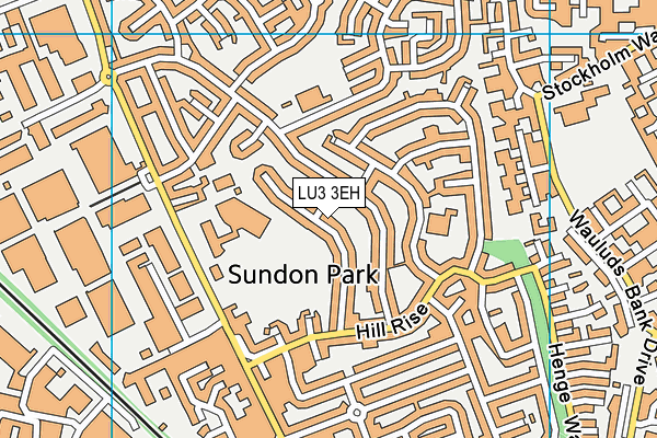 LU3 3EH map - OS VectorMap District (Ordnance Survey)