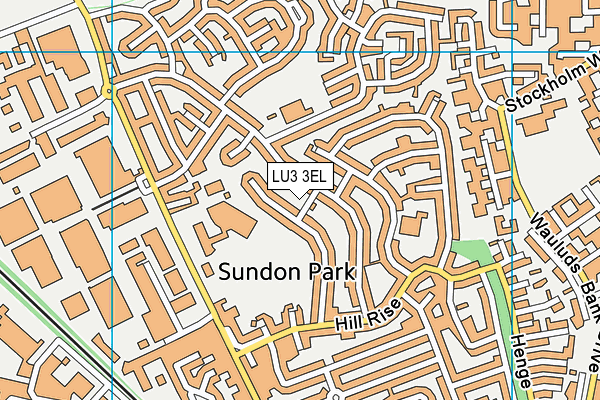 LU3 3EL map - OS VectorMap District (Ordnance Survey)