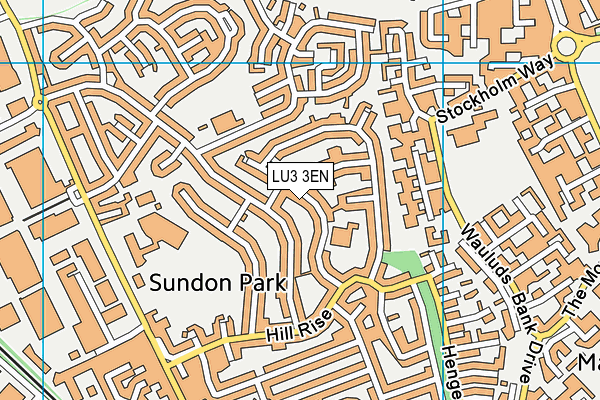 LU3 3EN map - OS VectorMap District (Ordnance Survey)