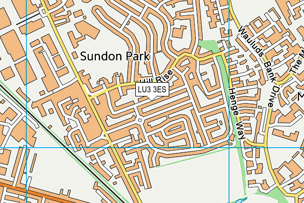 LU3 3ES map - OS VectorMap District (Ordnance Survey)