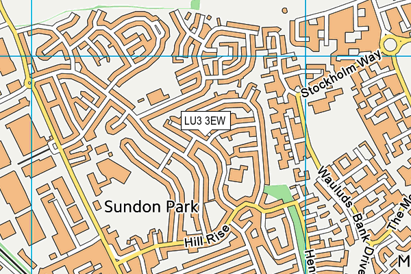 LU3 3EW map - OS VectorMap District (Ordnance Survey)