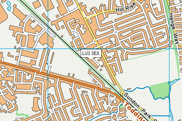 LU3 3EX map - OS VectorMap District (Ordnance Survey)