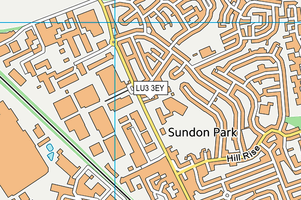 LU3 3EY map - OS VectorMap District (Ordnance Survey)