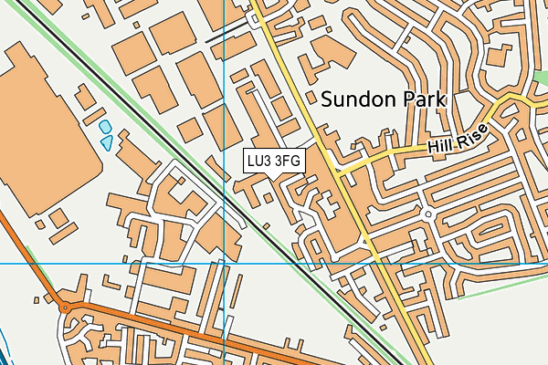 LU3 3FG map - OS VectorMap District (Ordnance Survey)
