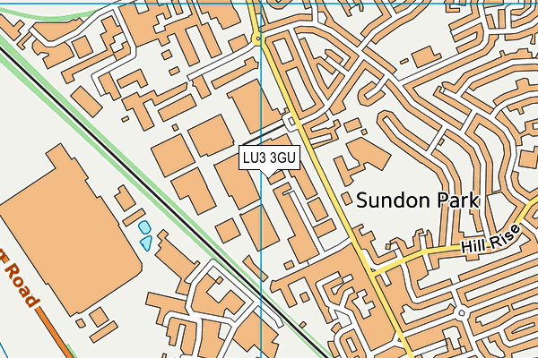 LU3 3GU map - OS VectorMap District (Ordnance Survey)