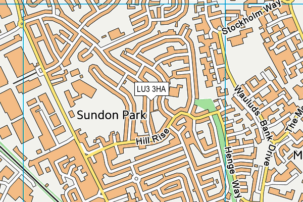 LU3 3HA map - OS VectorMap District (Ordnance Survey)