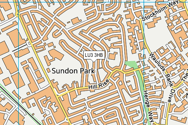 LU3 3HB map - OS VectorMap District (Ordnance Survey)