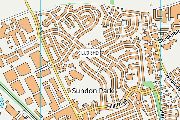 LU3 3HD map - OS VectorMap District (Ordnance Survey)