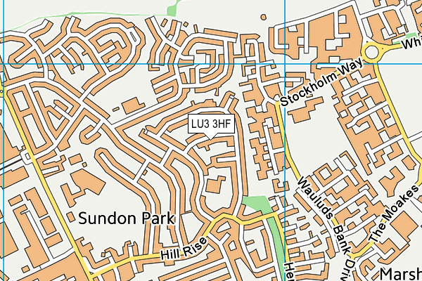 LU3 3HF map - OS VectorMap District (Ordnance Survey)