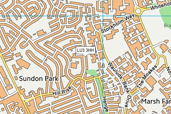 LU3 3HH map - OS VectorMap District (Ordnance Survey)