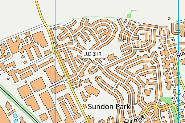 LU3 3HR map - OS VectorMap District (Ordnance Survey)