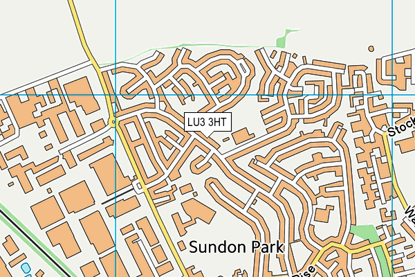 LU3 3HT map - OS VectorMap District (Ordnance Survey)