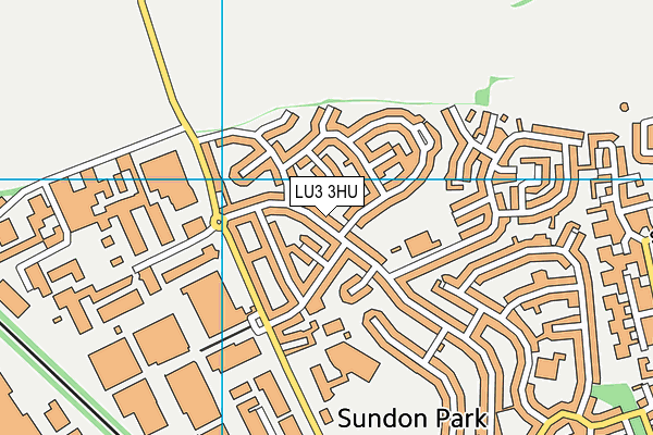 LU3 3HU map - OS VectorMap District (Ordnance Survey)