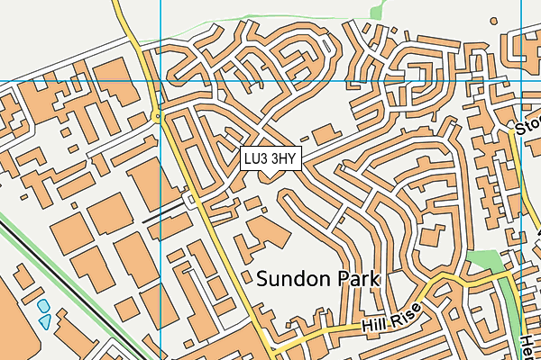 LU3 3HY map - OS VectorMap District (Ordnance Survey)