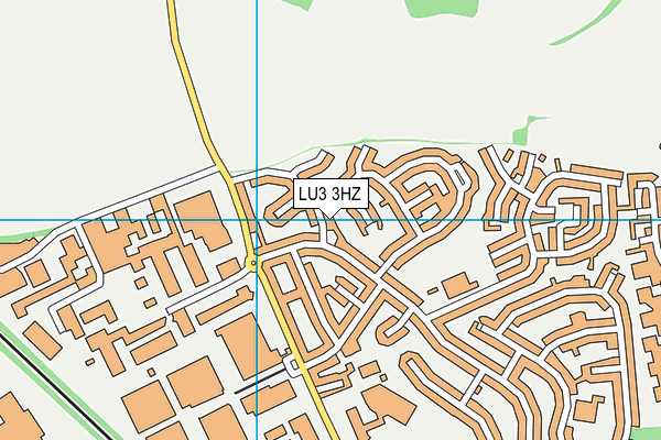 LU3 3HZ map - OS VectorMap District (Ordnance Survey)