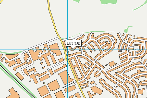 LU3 3JB map - OS VectorMap District (Ordnance Survey)