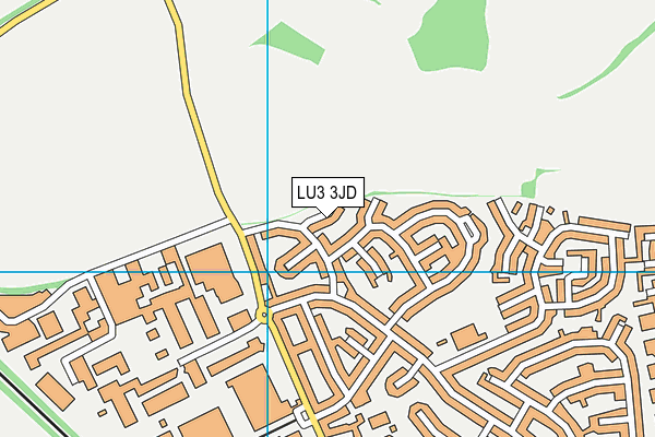 LU3 3JD map - OS VectorMap District (Ordnance Survey)