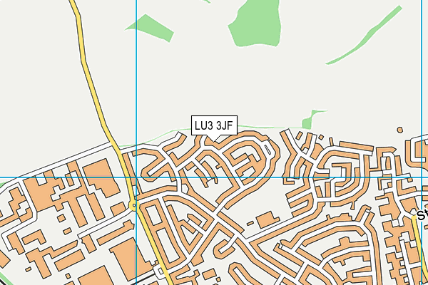 LU3 3JF map - OS VectorMap District (Ordnance Survey)