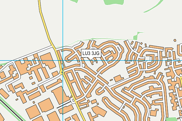 LU3 3JG map - OS VectorMap District (Ordnance Survey)