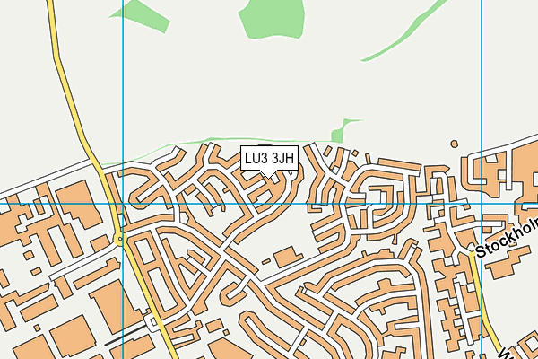 LU3 3JH map - OS VectorMap District (Ordnance Survey)