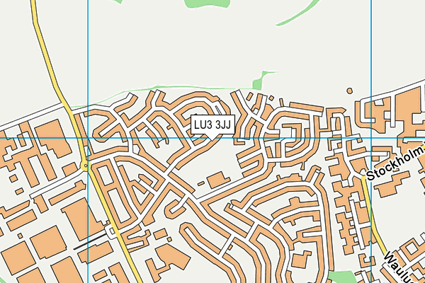 LU3 3JJ map - OS VectorMap District (Ordnance Survey)