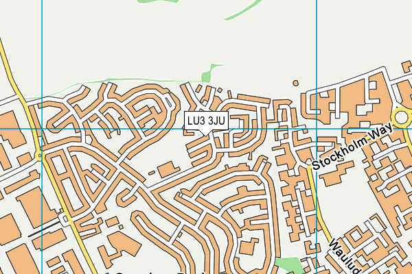 LU3 3JU map - OS VectorMap District (Ordnance Survey)