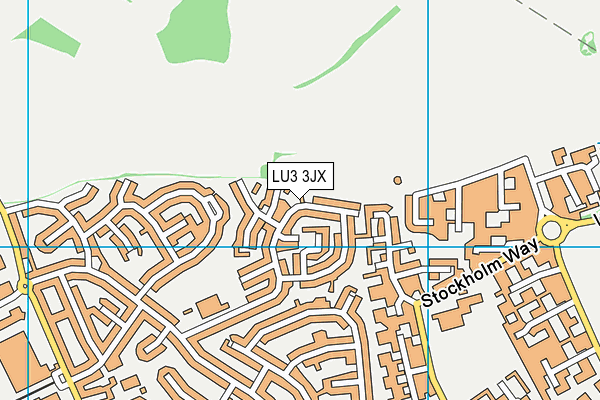 LU3 3JX map - OS VectorMap District (Ordnance Survey)