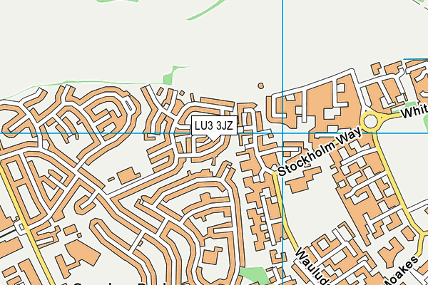 LU3 3JZ map - OS VectorMap District (Ordnance Survey)