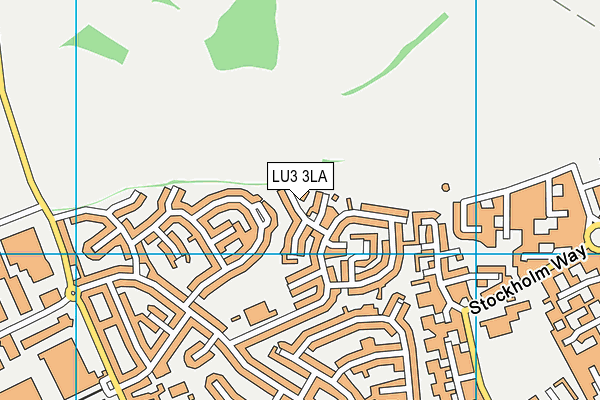 LU3 3LA map - OS VectorMap District (Ordnance Survey)