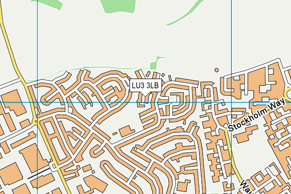 LU3 3LB map - OS VectorMap District (Ordnance Survey)