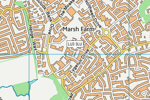 LU3 3LU map - OS VectorMap District (Ordnance Survey)