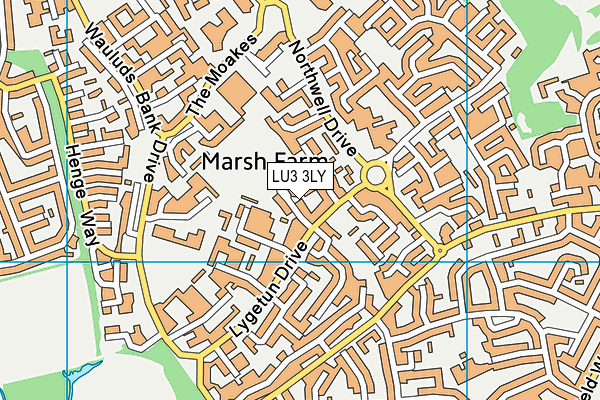 LU3 3LY map - OS VectorMap District (Ordnance Survey)