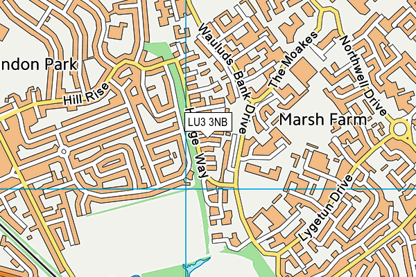 LU3 3NB map - OS VectorMap District (Ordnance Survey)