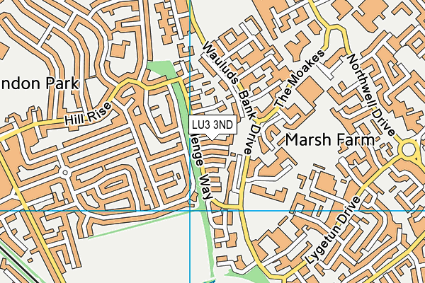 LU3 3ND map - OS VectorMap District (Ordnance Survey)