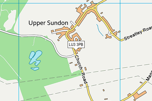 LU3 3PB map - OS VectorMap District (Ordnance Survey)