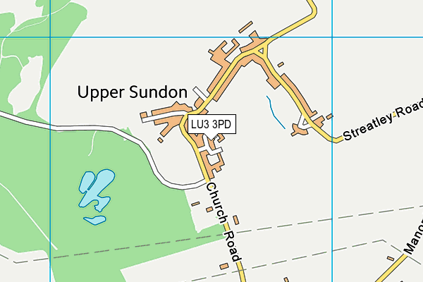 LU3 3PD map - OS VectorMap District (Ordnance Survey)