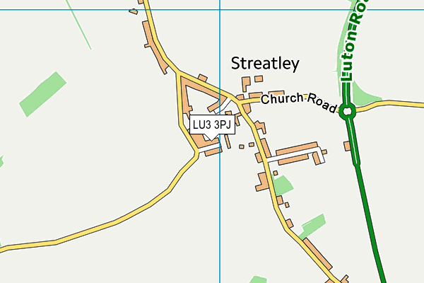 LU3 3PJ map - OS VectorMap District (Ordnance Survey)